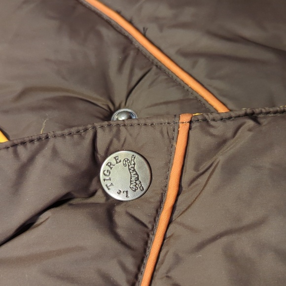 Le Tigre 80s Vintage Style Reversible Down/Feather filled Puffer Vest - Picture 4 of 12